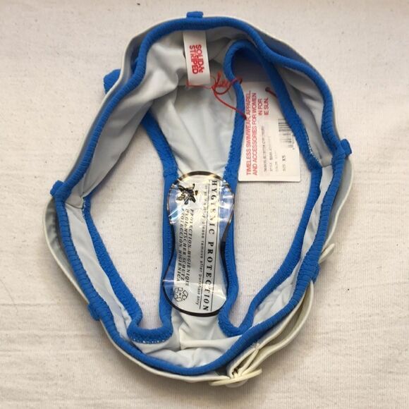 Solid & Striped the Rachel azure belt bikini bottom size XS - Picture 3 of 6